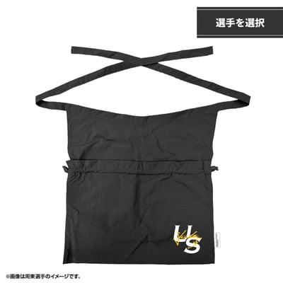 【オンラインストア限定】選手イニシャル刺繍　エプロンショルダーバッグ　Black（選手を選択）